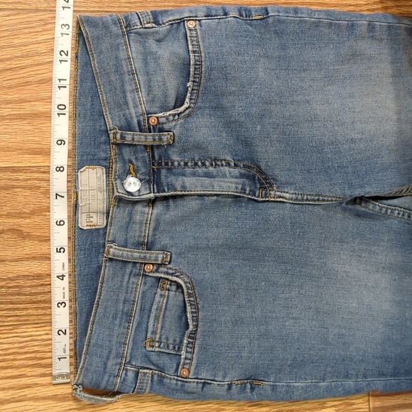 Mid-rise skinny ankle jeans size 27" with knee-holes and stretch Free People - Picture 2 of 7